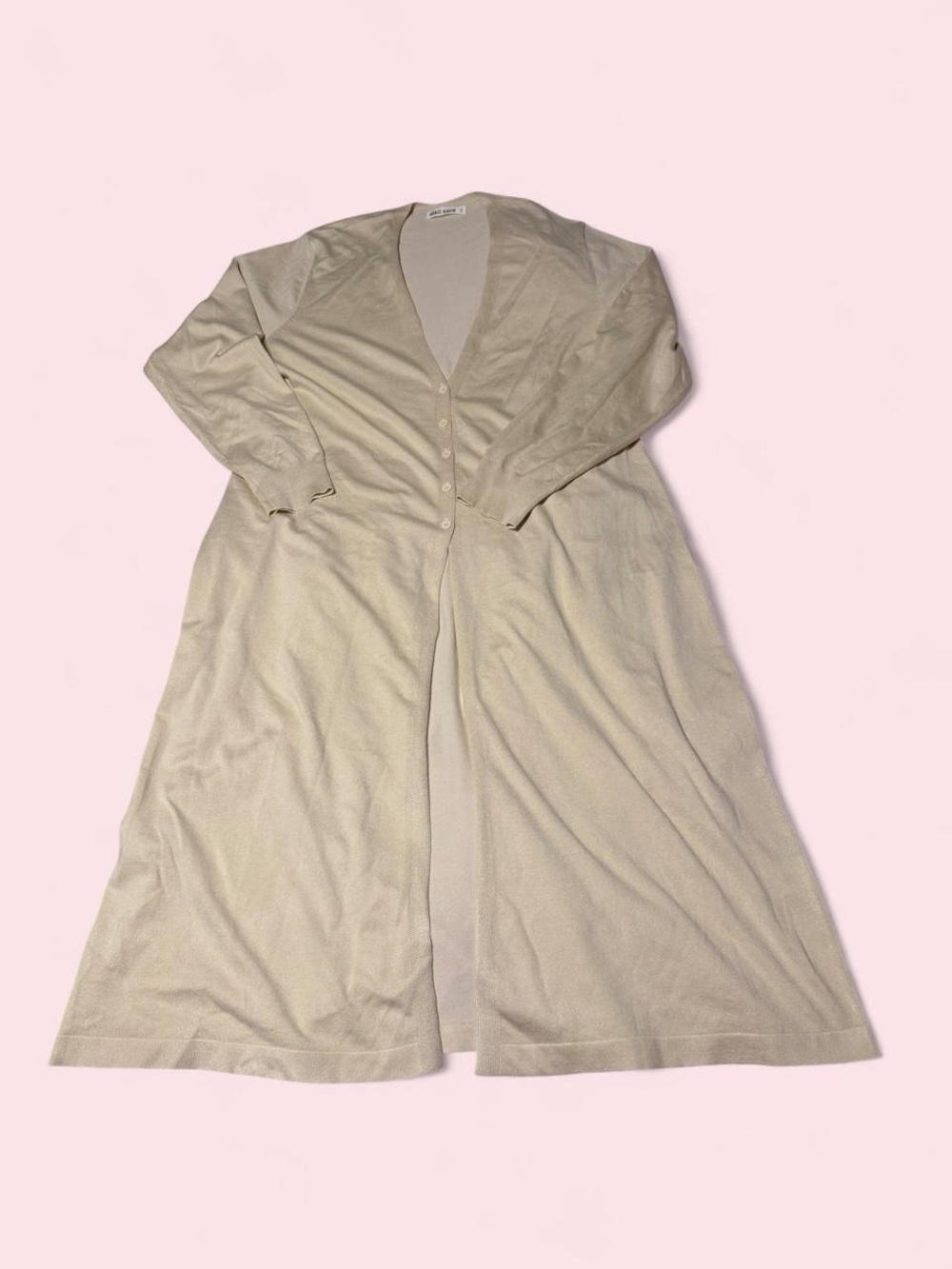 Grace Karin Cream Longline Button Cardigan